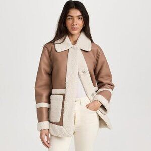 Avec Les Filles Darylane Shearling Coat M